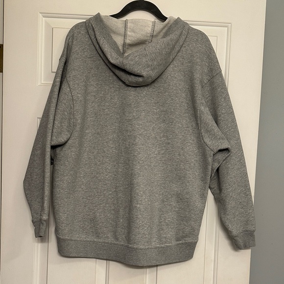 Nike Women's Gray Lace-Up Hoodie - Picture 4 of 4